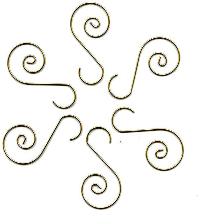 Ornament Hook SwirlAntique Silver - Nunn Design