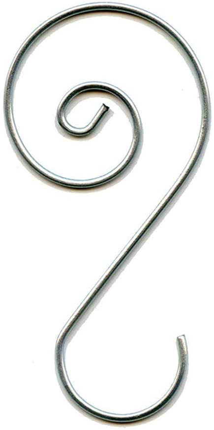 Elevate Essentials Christmas Ornament Hooks - Ornament Hangers - Large 2.5 inch (Silver) 200ct