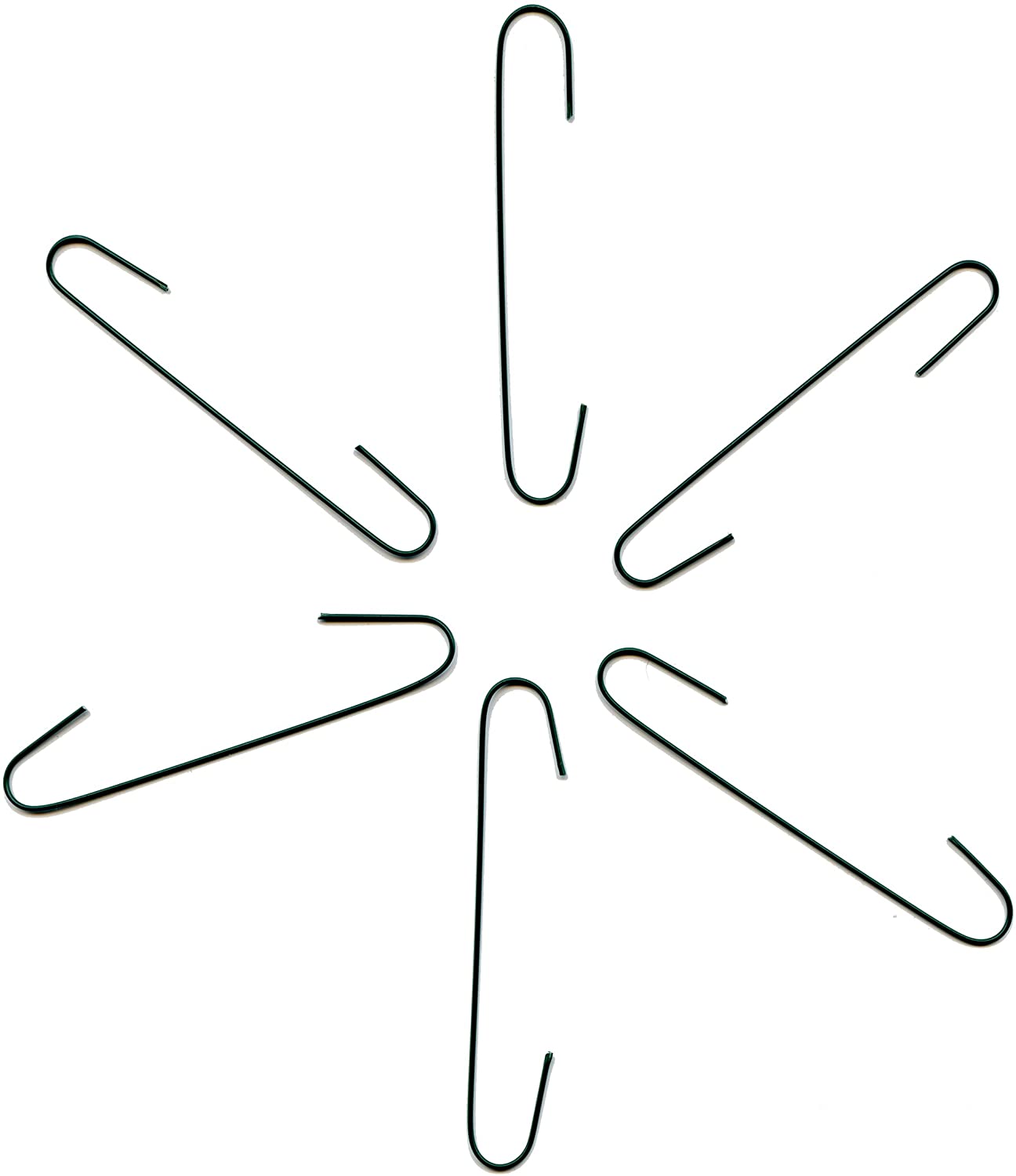 Elevate Essentials Green Christmas Ornaments Hooks - Green Ornament Hangers - Large 2.5 inch (Green) 200ct