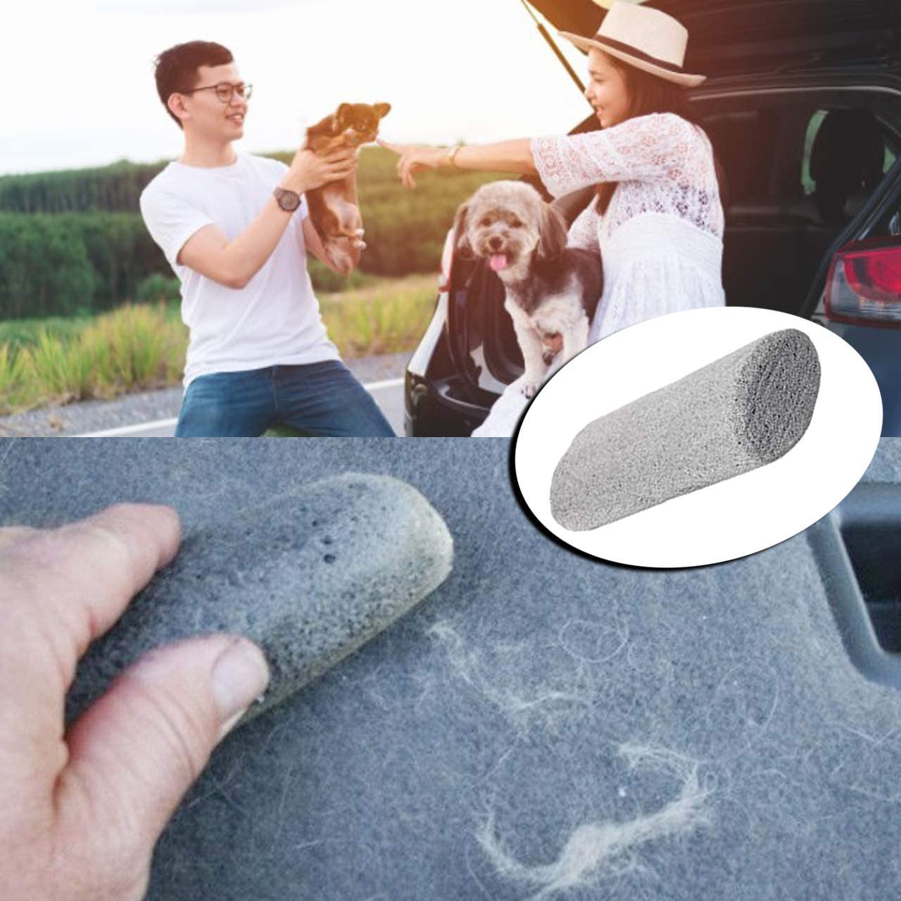 Elevate Essentials Pet Hair Stone for Car